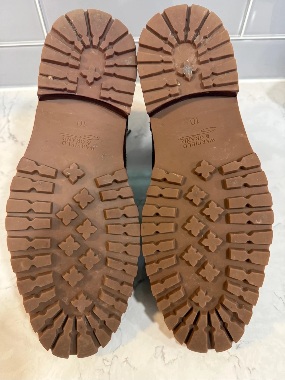 Warfield & Grand Brown Leather Wingtip Chukka Boots